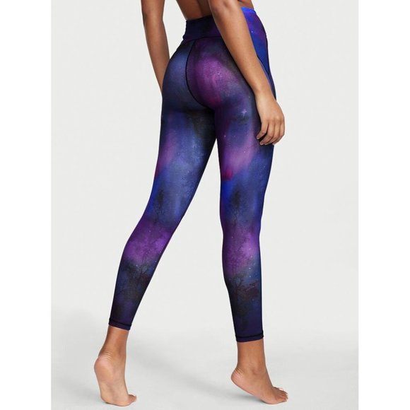 NEW VICTORIA'S SECRET Sweat On Point Legging Purple Aurora Forest Galaxy 2 or 8 - Picture 2 of 5